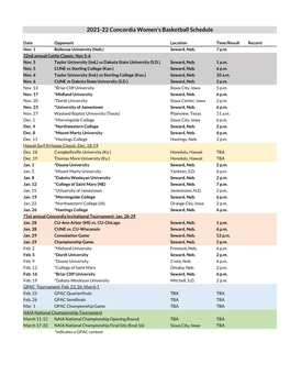 2021-22 Printable Schedule (PDF)