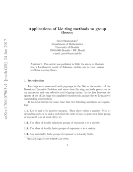 Applications of Lie Ring Methods to Group Theory