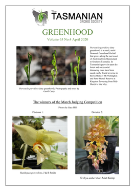 GREENHOOD Volume 63 No.4 April 2020