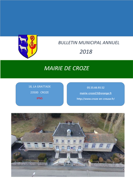 2018 Mairie De Croze