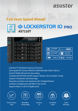 ASUSTOR AS7110T Datasheet