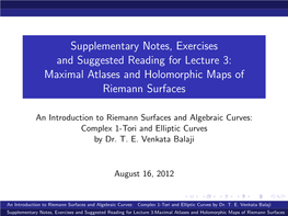 Maximal Atlases and Holomorphic Maps of Riemann Surfaces