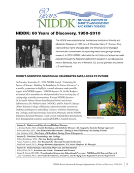 NIDDK Recent Advances and Emerging Opportunities February