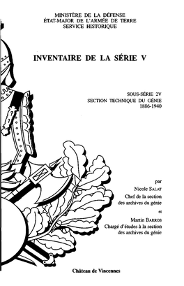 Inventaire De La Série V