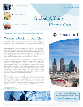 Global Affinity AFFINITY BANKING Finance Club