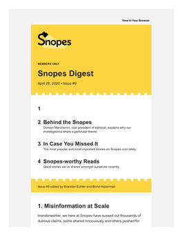 Snopes Digest