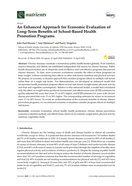 An Enhanced Approach for Economic Evaluation of Long-Term Benefits Of