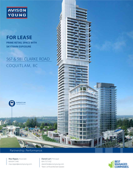 For Lease Prime Retail Space with Skytrain Exposure