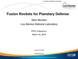 Fusion Rockets for Planetary Defense