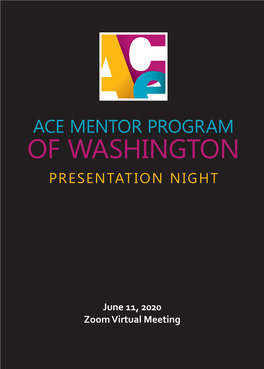 Ace Mentor Program of Washington Presentation Night