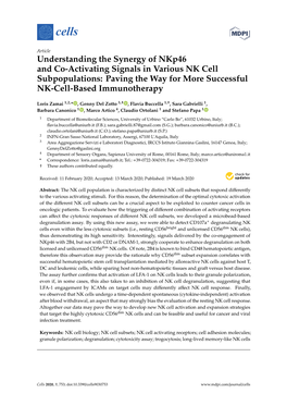 Understanding the Synergy of Nkp46 and Co-Activating Signals in Various NK Cell Subpopulations: Paving the Way for More Successful NK-Cell-Based Immunotherapy