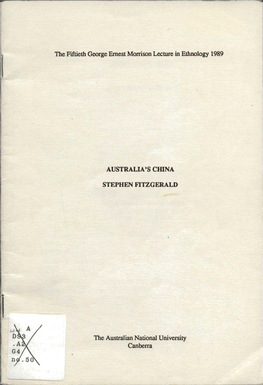 AUSTRALIA's Ciilna STEPHEN FITZGERALD