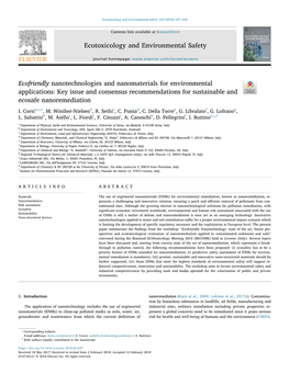 Ecotoxicology and Environmental Safety 154 (2018) 237–244