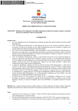 MUNICIPALITA' 4 San Lorenzo, Vicaria,Poggioreale E Zona Industriale Servizio Attività Tecniche