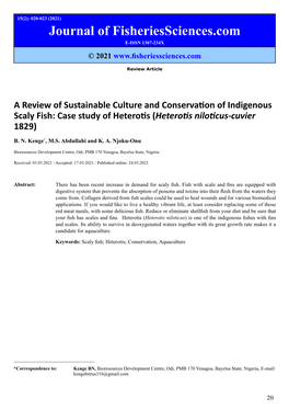 Heterotis Niloticus-Cuvier 1