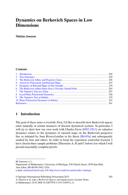 Dynamics on Berkovich Spaces in Low Dimensions