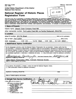 National Register of Historic Places Registration Form