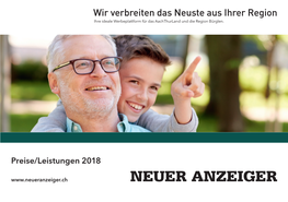 Preise/Leistungen 2018 Die Zeitung Für Das Aachthurland Und Die Region Bürglen