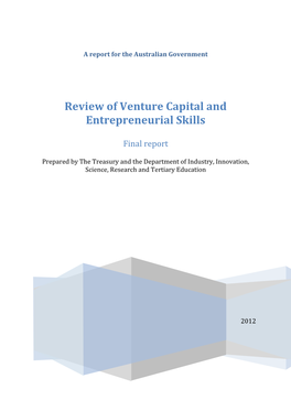 Review of Venture Capital and Entrepreneurial Skills