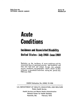 Acute Conditions