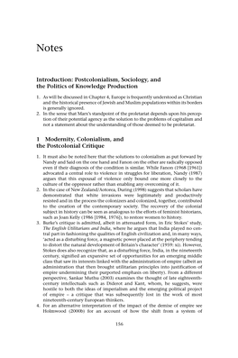 Postcolonialism, Sociology, and the Politics of Knowledge Production 1