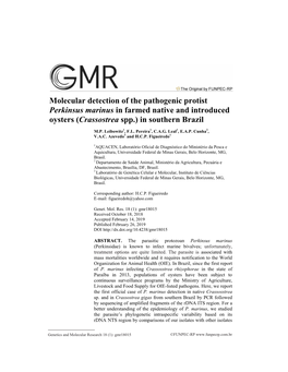 Molecular Detection of the Pathogenic Protist Perkinsus Marinus in Farmed Native and Introduced Oysters (Crassostrea Spp.) in Southern Brazil