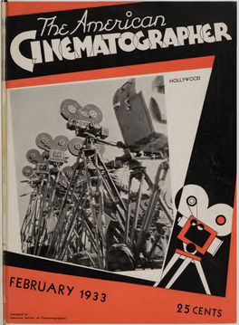 Ebruary 25 Published by CENTS American Society of Cinematographers