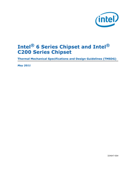 (PCH) Thermal Mechanical Specifications and Design Guid