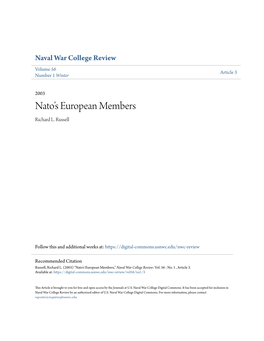 Nato's European Members