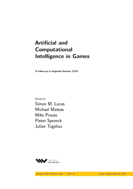Artificial and Computational Intelligence in Games