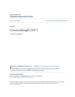 Commonthought Lesley University Student Publications