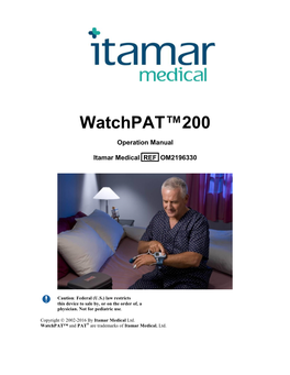 Watchpat 200 Operation Manual