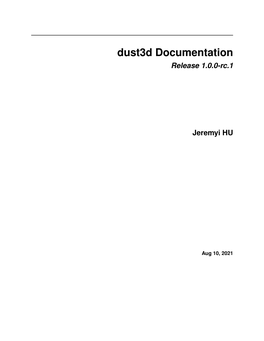 Dust3d Documentation Release 1.0.0-Rc.1