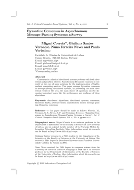 Byzantine Consensus in Asynchronous Message-Passing Systems: a Survey