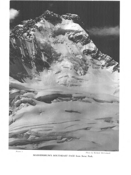 MASHERBRUM's SOUTHEAST FACE from Serac Peak