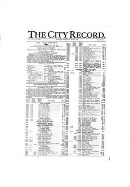 The City Record. Department of Finance