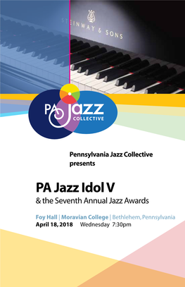 PA Jazz Idol V & the Seventh Annual Jazz Awards