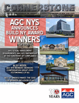 Agc Nys Announces Build Ny Award Winners (P