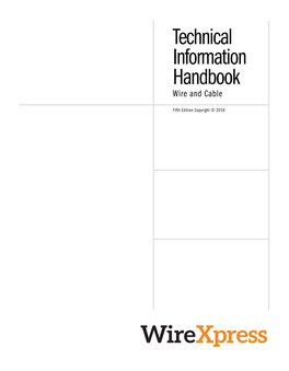 Technical Information Handbook Wire and Cable