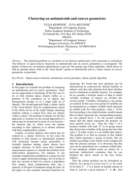 Clustering on Antimatroids and Convex Geometries