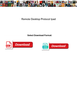 Remote Desktop Protocol Ipad