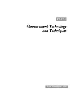 Measurement Technology and Techniques