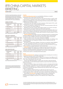 Ifr China Capital Markets Briefing  May 9 2013 Page 1