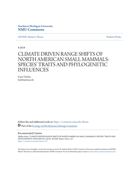 Species' Traits and Phylogenetic