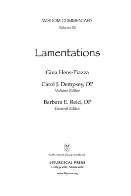 Lamentations