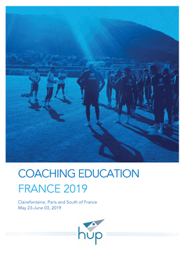 Hup Coaching Education Tour France 2019 V3