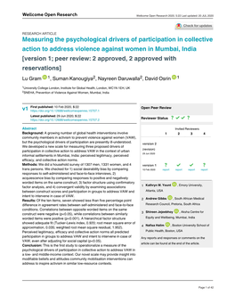 Measuring the Psychological Drivers of Participation In