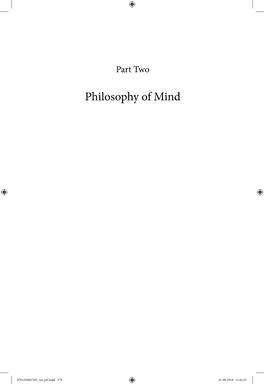 Philosophy of Mind