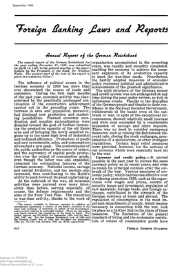 Annual Report of the German Reichsbank