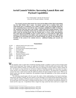 Increasing Launch Rate and Payload Capabilities